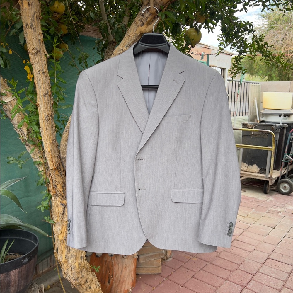Elegant Light Gray Men's Blazer